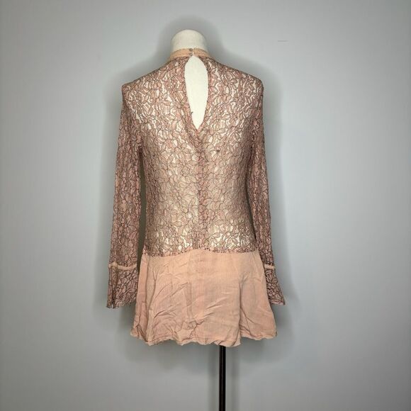 Free People- Pink Lace Dress - Picture 2 of 4
